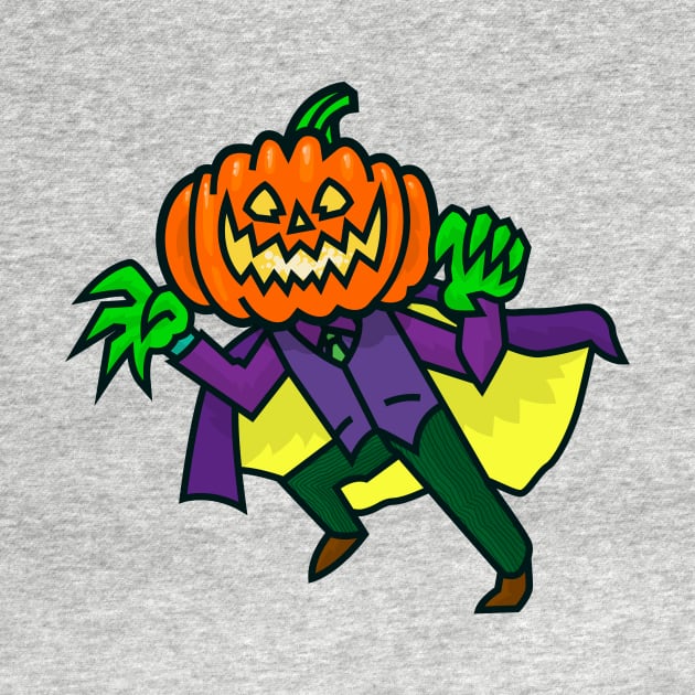 Jack O'Lantern in a Cape by DangerHuskie